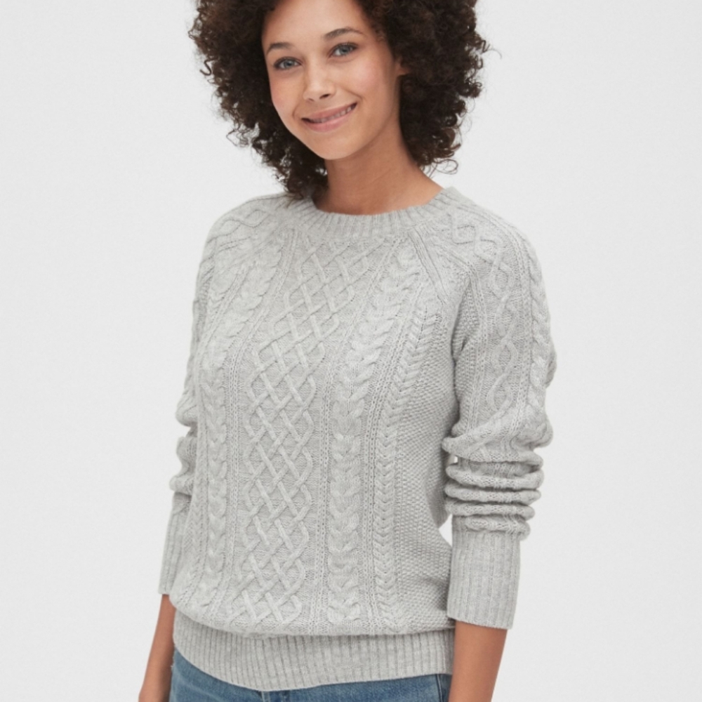 Cotton Cable Knit Sweater